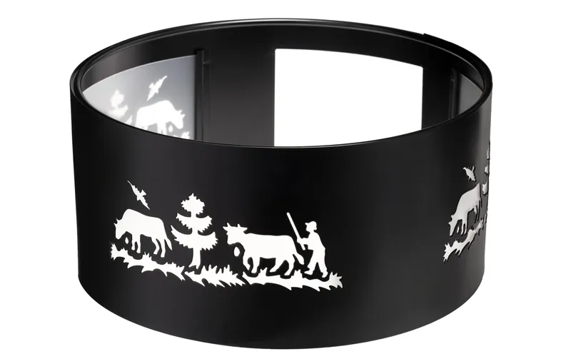 Heidi Cheese Line Fondue-Rechaud Windschutz Alpes XL nero