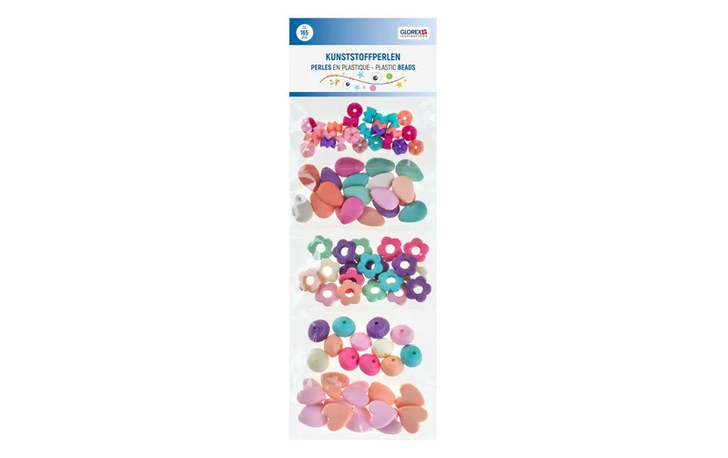 Glorex Kunstfabricperlen 5-fach sortiert, bunt