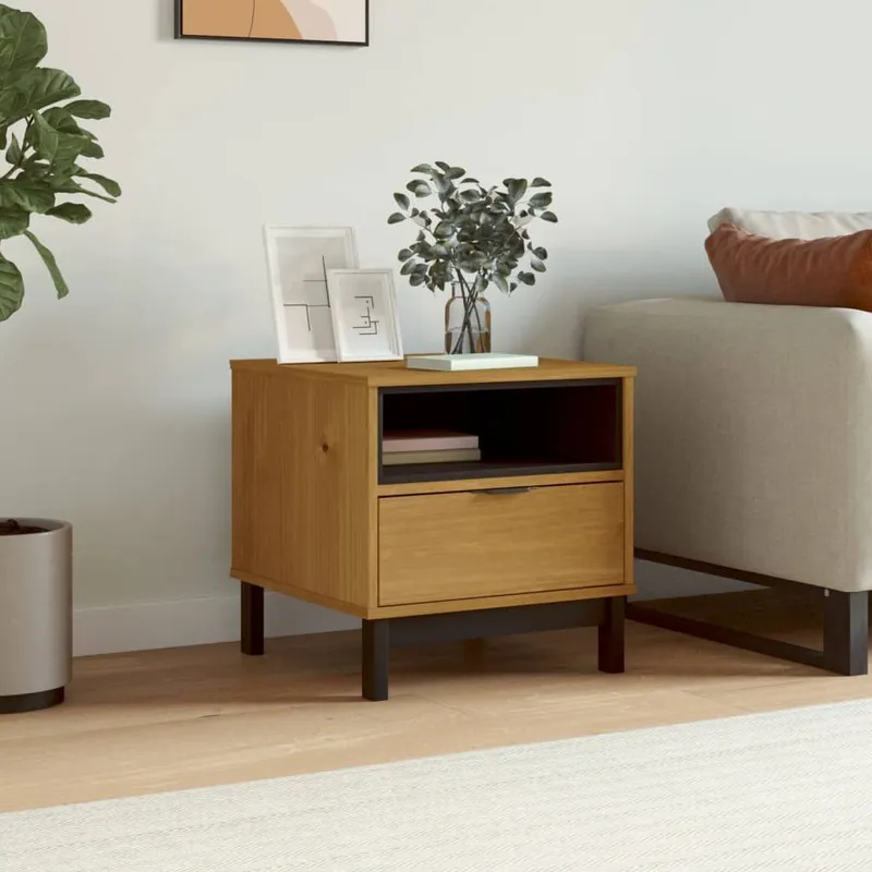 Beistelltisch FLAM 50x50x50 cm solid pine wood