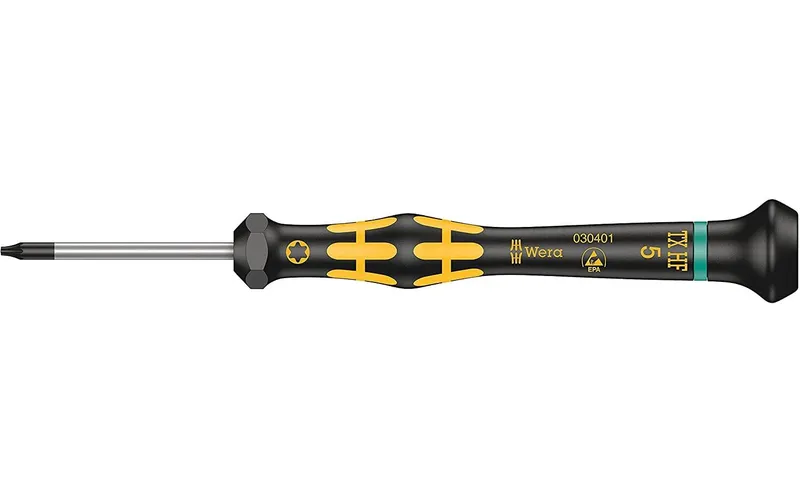 Wera Schraubenzieher 1567 ESD Micro HF TX 5 x 40 mm Torx