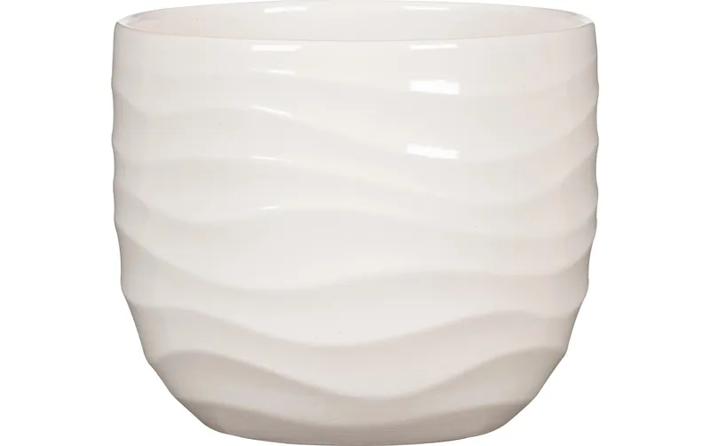 scheurich Blumentopf Breeze Bone White, 24 cm