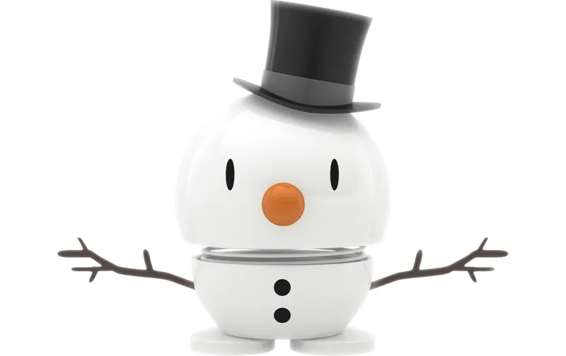 Hoptimist Aufsteller Bumble Schneemann S 7.8 cm, blanc