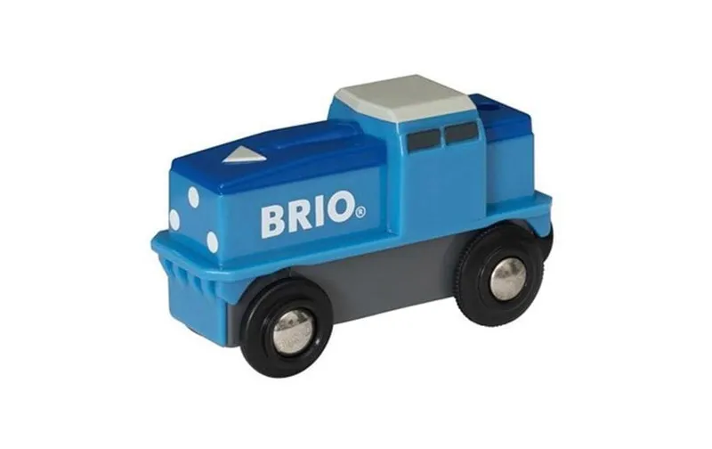 BRIO Eisenbahn blue Batterie-Frachtlok