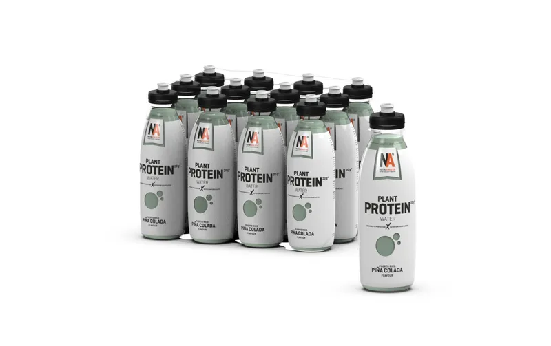 NUTRIATHLETIC Sportgetränk PlanProtein Water Pina Colada, 12 x 500 ml