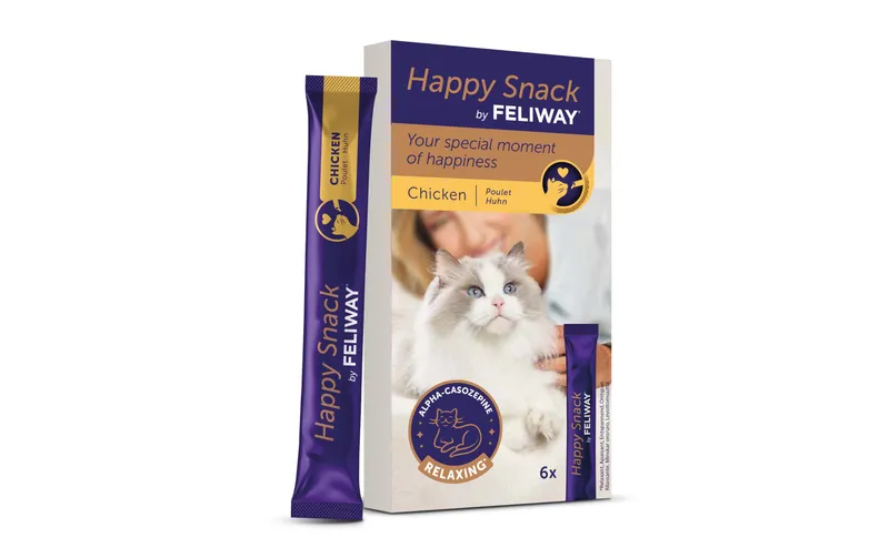 Feliway Katzen-Snack Happy Snack Huhn, 6 x 15g