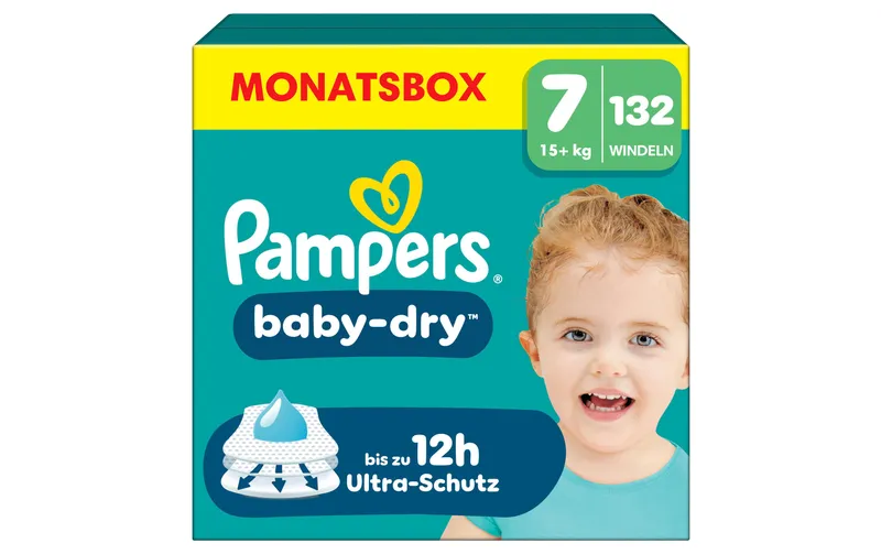Pampers Windeln Baby Dry Extra Large Grösse 7