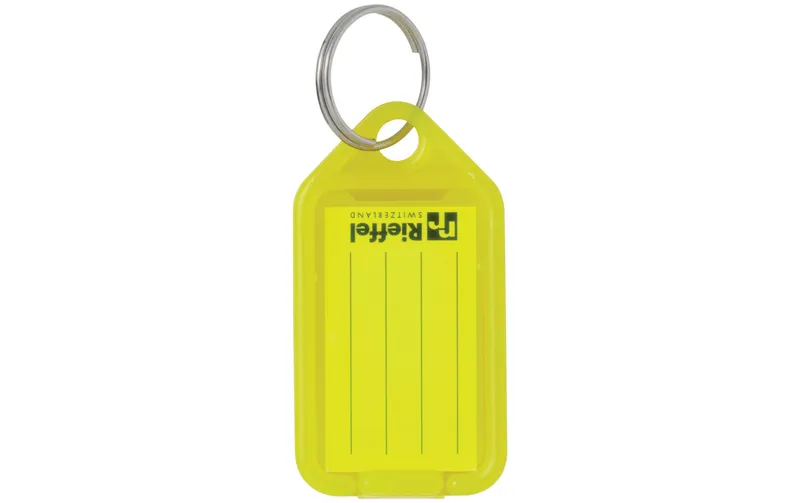 Robert Rieffel Schlüsselanhänger KeyTag 100 Stück, Gelb