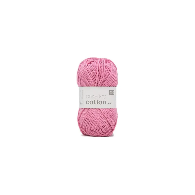 Rico Design Wolle Creative Cotton Aran 50 g, Smokey Pink