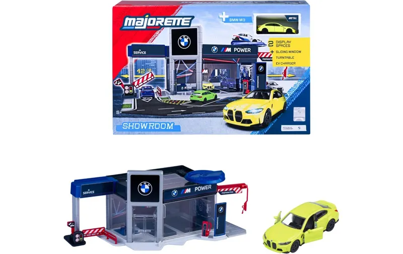Majorette BMW Showroom Set + 1 Vehicle Kunsttissu mehrfarbig