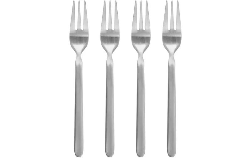 Blomus Kuchengabel Stella 4 pezzi, Silber