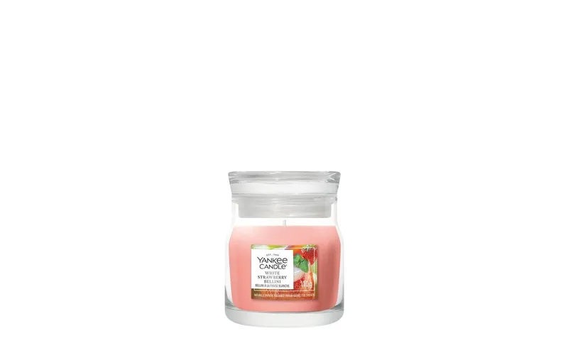 Yankee Candle Signature Duftkerze White Strawberry Bellini Signature Small Jar