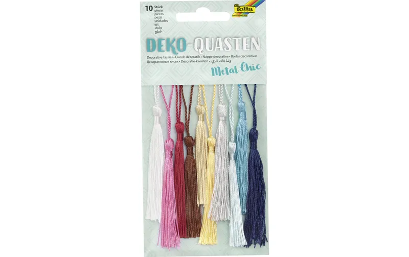 Folia Anhänger Deko-Quasten, 10 pièces
