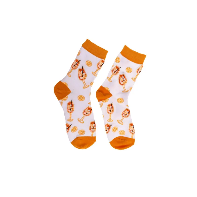 Trendcompany Socken Aperol Cocktail Grösse 36-42