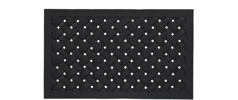 Esschert Design Türmatte Gummi geflochten 76 cm x 45.5 cm