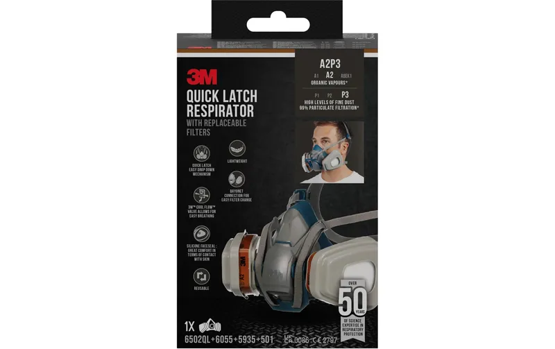 3M Quick Latch-Atemschutzmaske