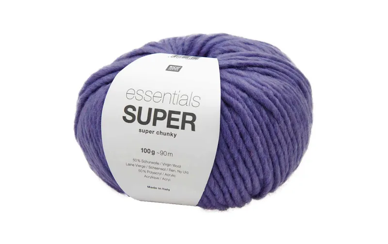 Rico Design Wolle Essentials Super Super Chunky 100 gr, Violett