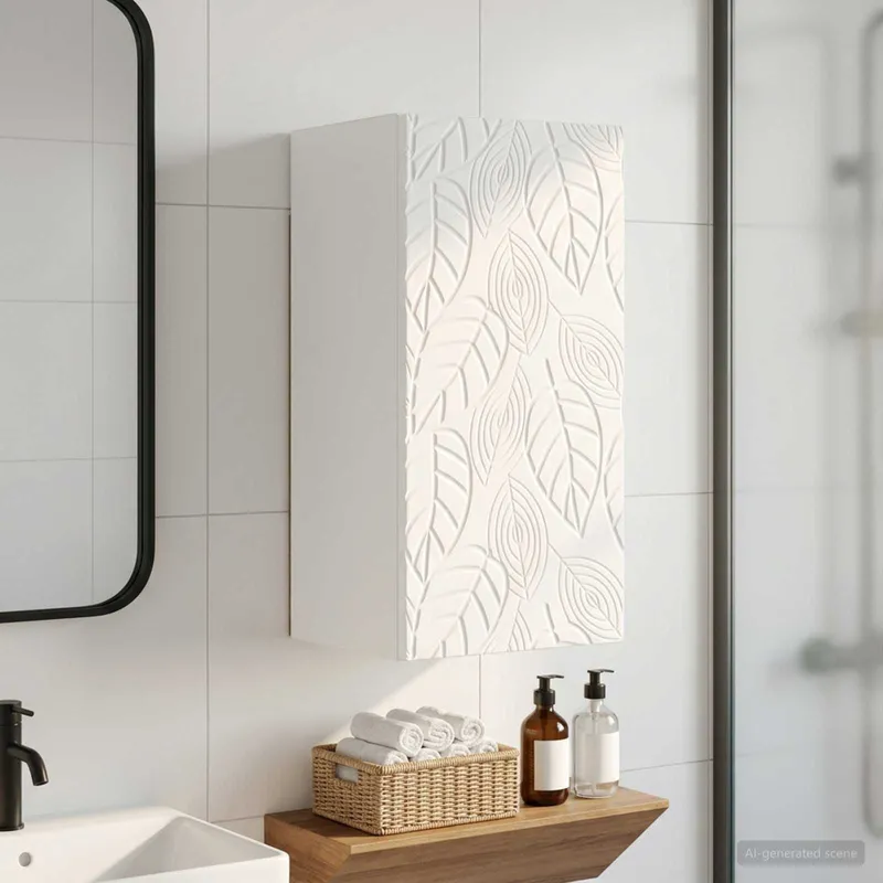 Badezimmer-Wandschrank DELFT Weiß 30 x 31 x 59 cm Holzwerkstoff