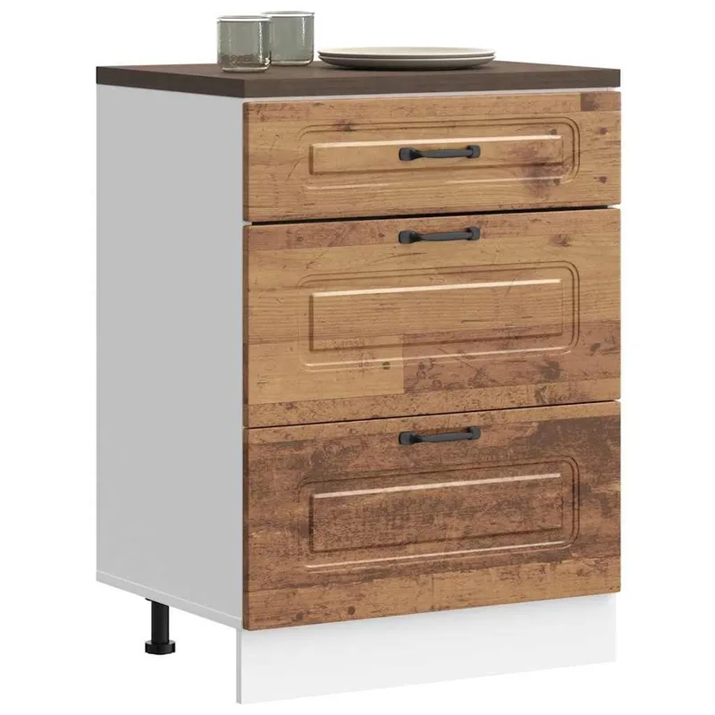 Küchenunterschrank Kalmar Altholz-Optik derivato del legno