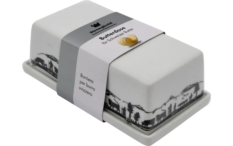 Stronghold Butterdose Scherenschnitt blanc