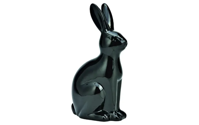 G. Wurm Hase 25 cm Schwarz