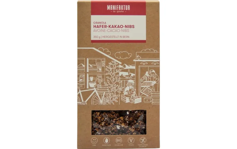 Manifaktur Cerealien Granola Hafer-Kakao-Nibs 350 g