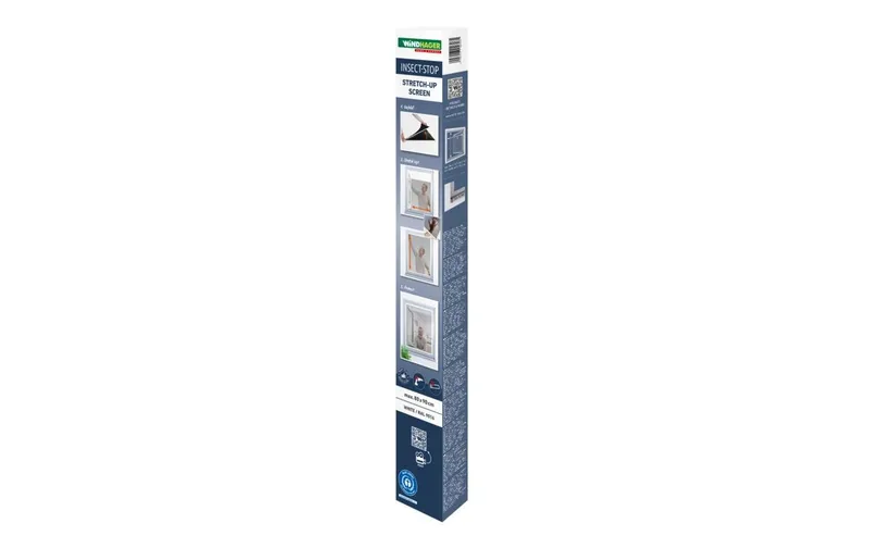 Windhager Teleskopfenster Stretch 80 x 90 cm, Weiss